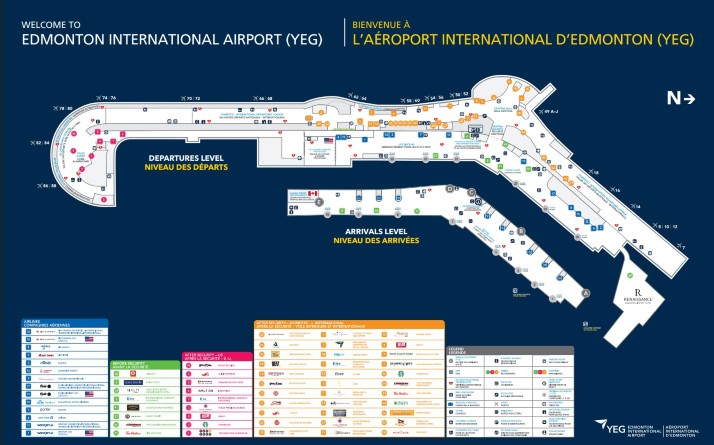 Edmonton Airport Layout -Guide to Edmonton Airport