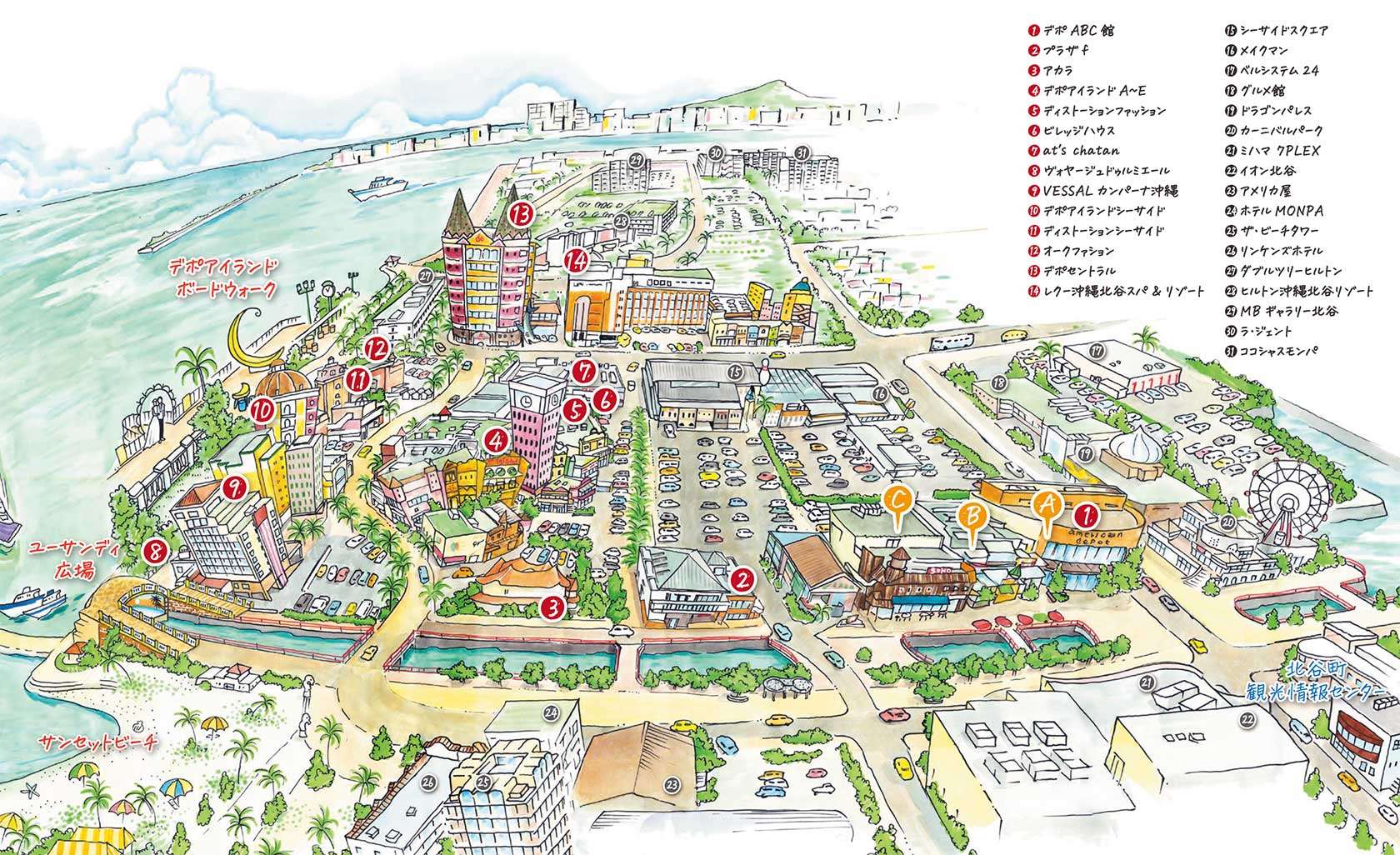 沖繩美國村地圖