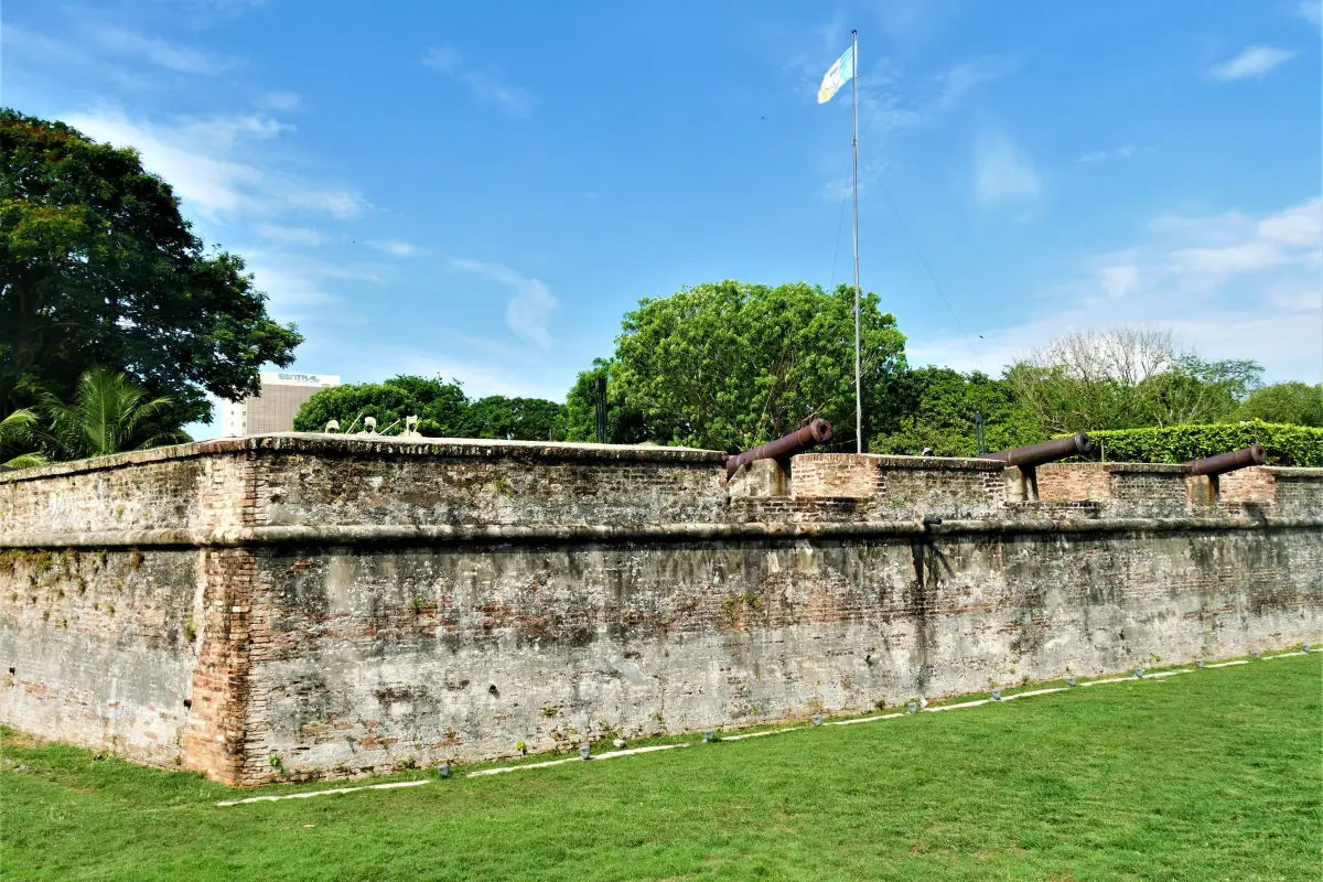 Outside of Fort Cornwallis