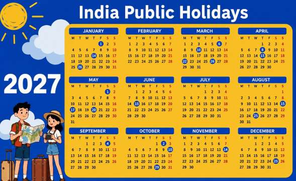 2027 India Public Holiday Calendar