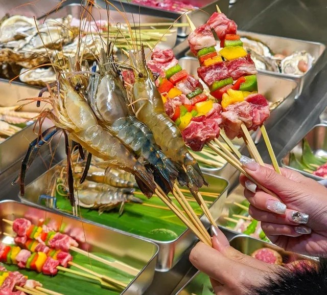 木阪庭烤串
