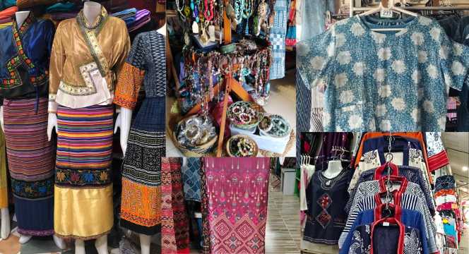 งานแฮนด์เมดและเสื้อผ้าพื้นเมือง
