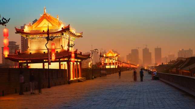 die Stadtmauer von Xi’an