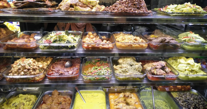 Nasi Padang selection