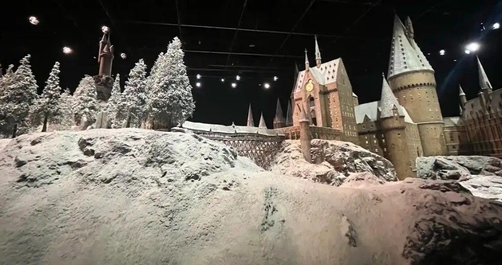 The Hogwarts castle model at Warner Bros. Studio Tour Tokyo