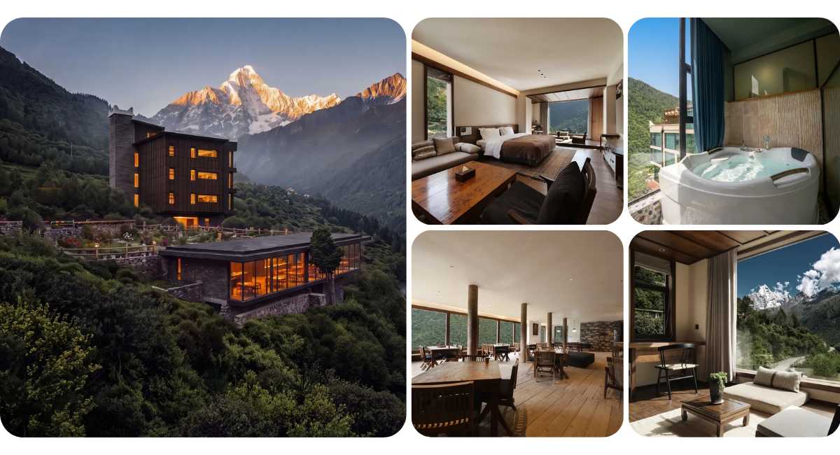 A cost-effective homestay where you can lie in bed and gaze at the Siguniang Mountain