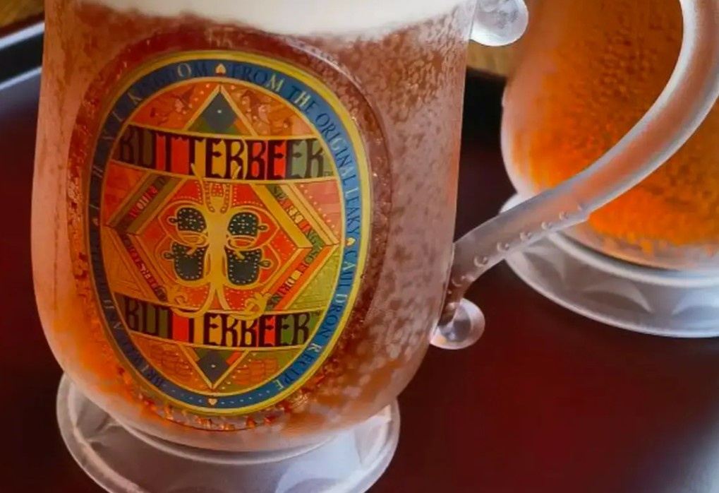 Butterbeer served at Harry Potter Studio Tour Tokyo café