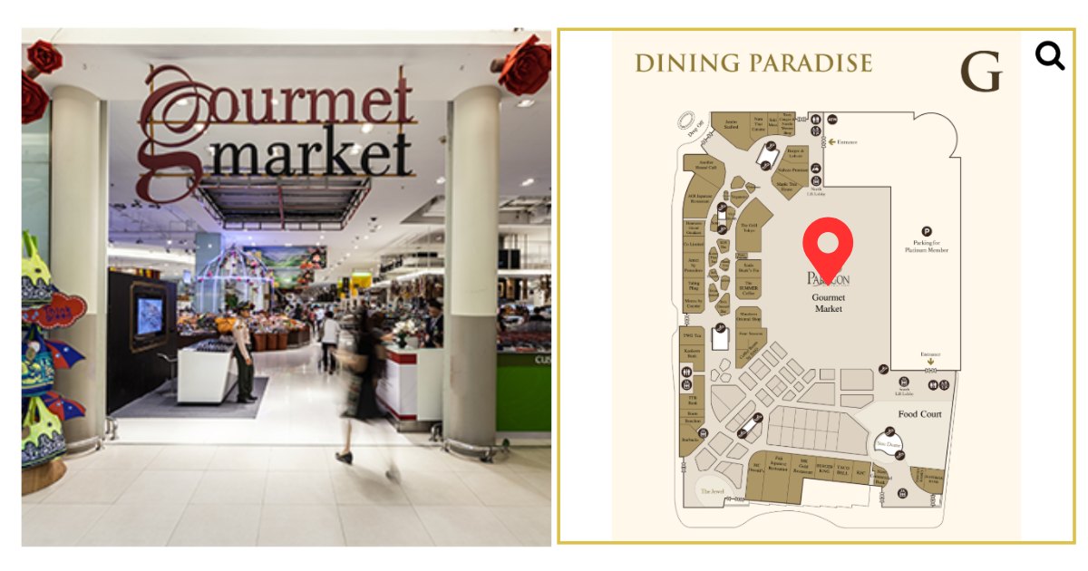 siam paragon gourmet market location