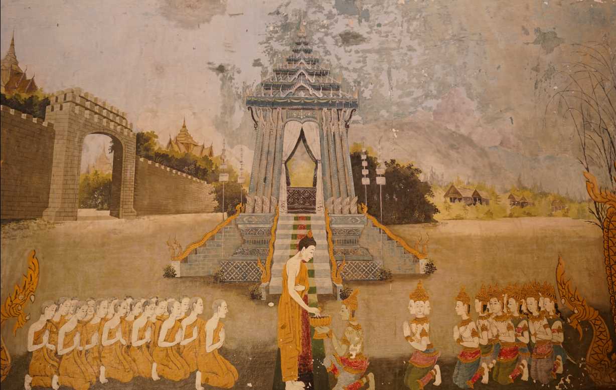 จิตรกรรมฝาผนังพุทธประวัติ - วัดพระธาตุดอยสุเทพ