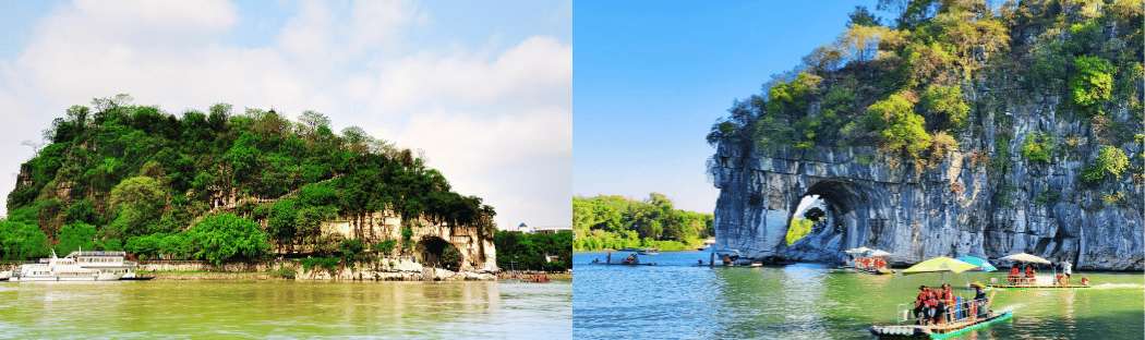 Paisajes del río Li y formaciones kársticas emblemáticas de Guilin, uno de los principales atractivos turísticos de la región