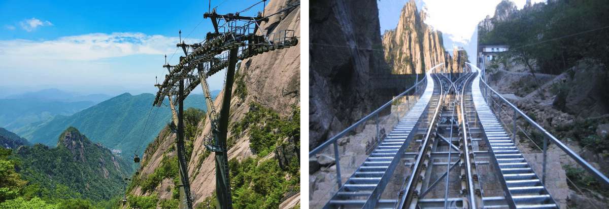 Huangshan cable car and funicular