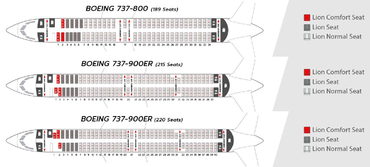 Lionair เลือกที่นั่งฟรี