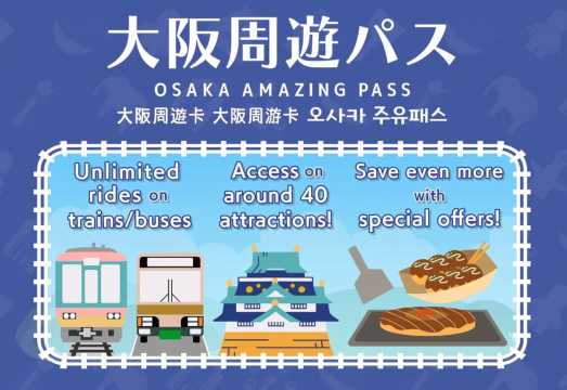 บัตรโดยสารโอซาก้า 2569: เปรียบเทียบทุกบัตร เลือกแบบไหนคุ้มที่สุด | Trip.com