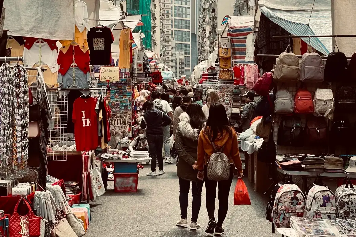 shopping at Ladies’ Market