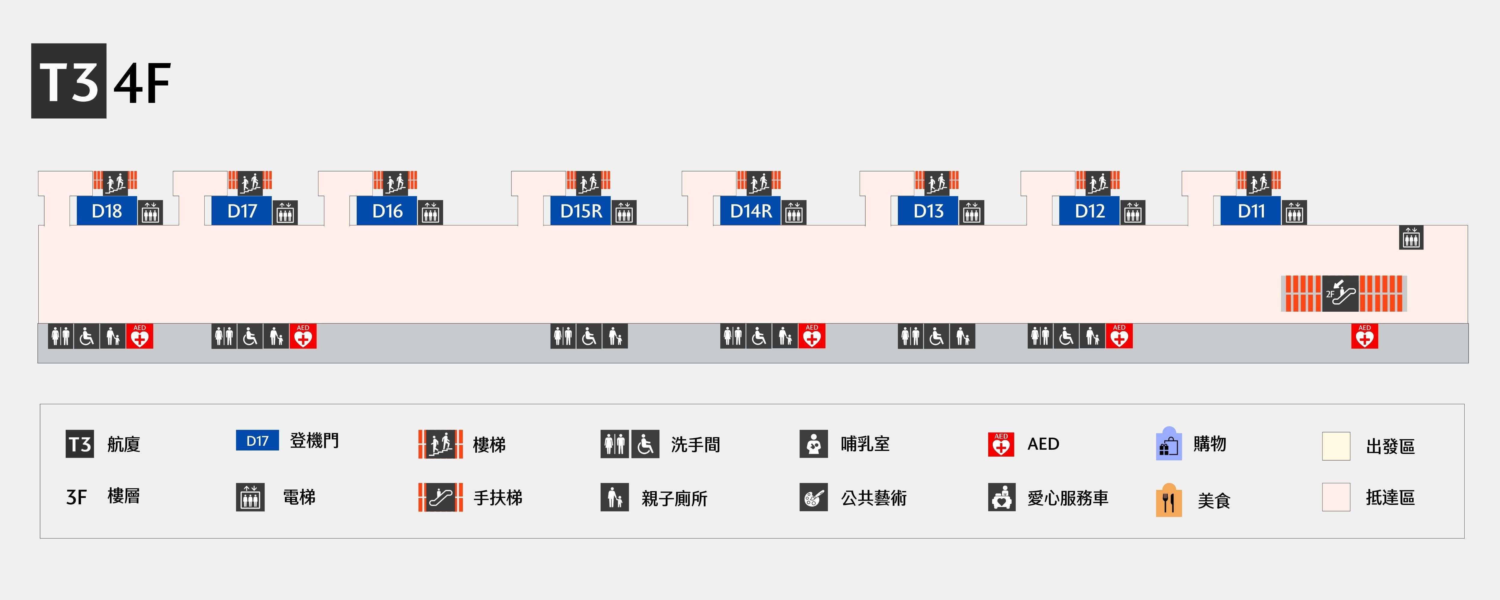 第三航廈平面圖