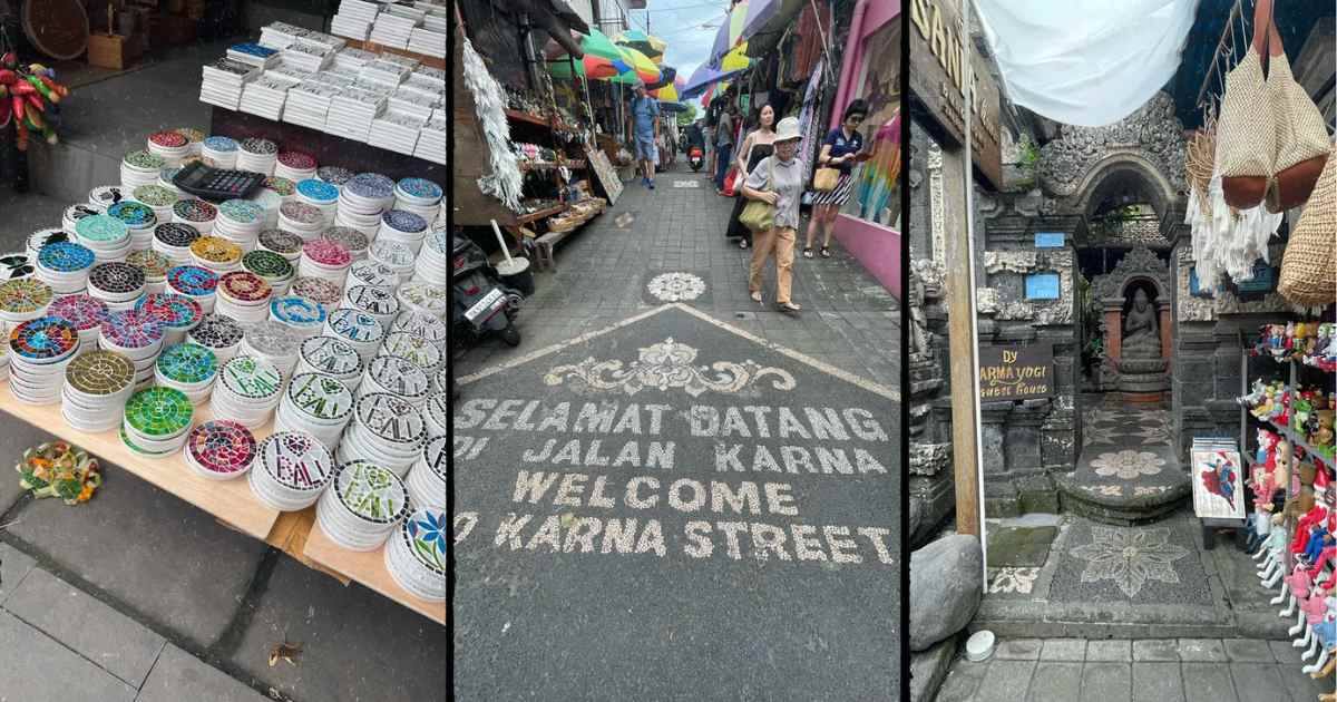 scenes at Ubud Art Market