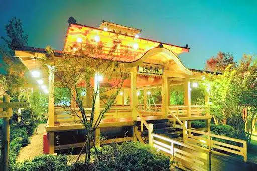 night view at Oedo Onsen Monogatari