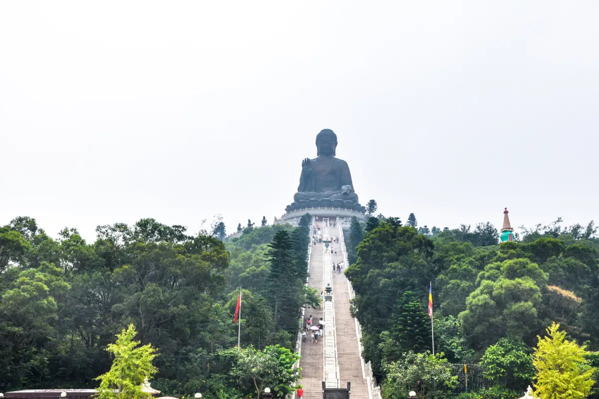 view of Tian Tan Buddha