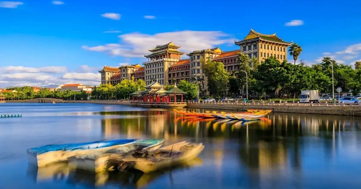Arquitectura de Jimei School Village en Xiamen. 