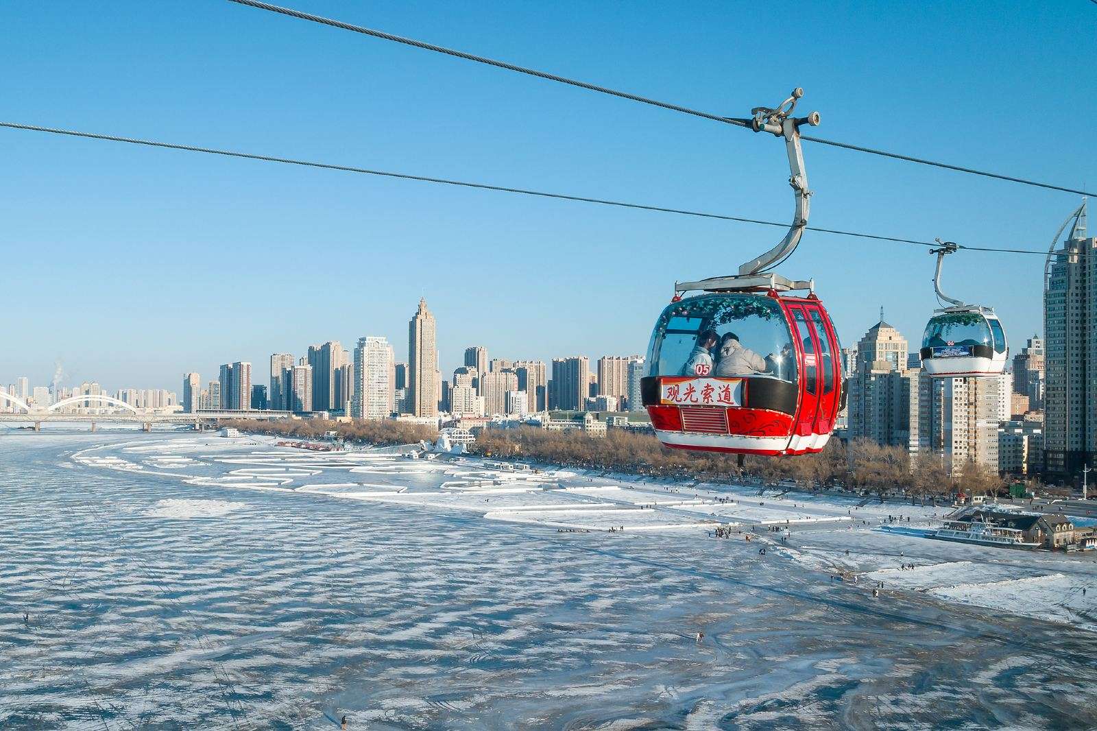 Карта Харбина, транспорт