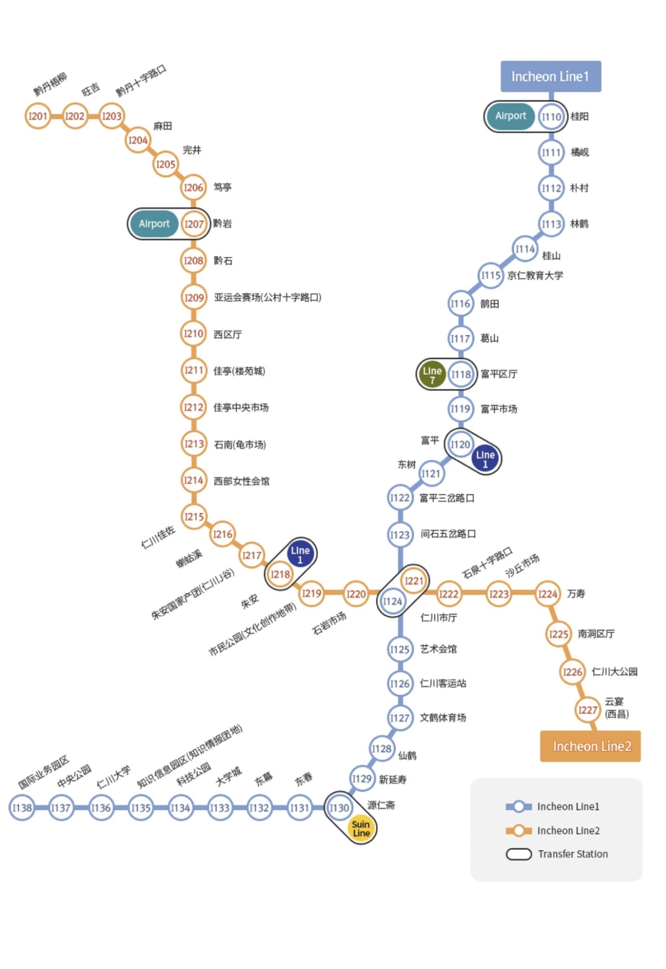 韓國地圖|仁川