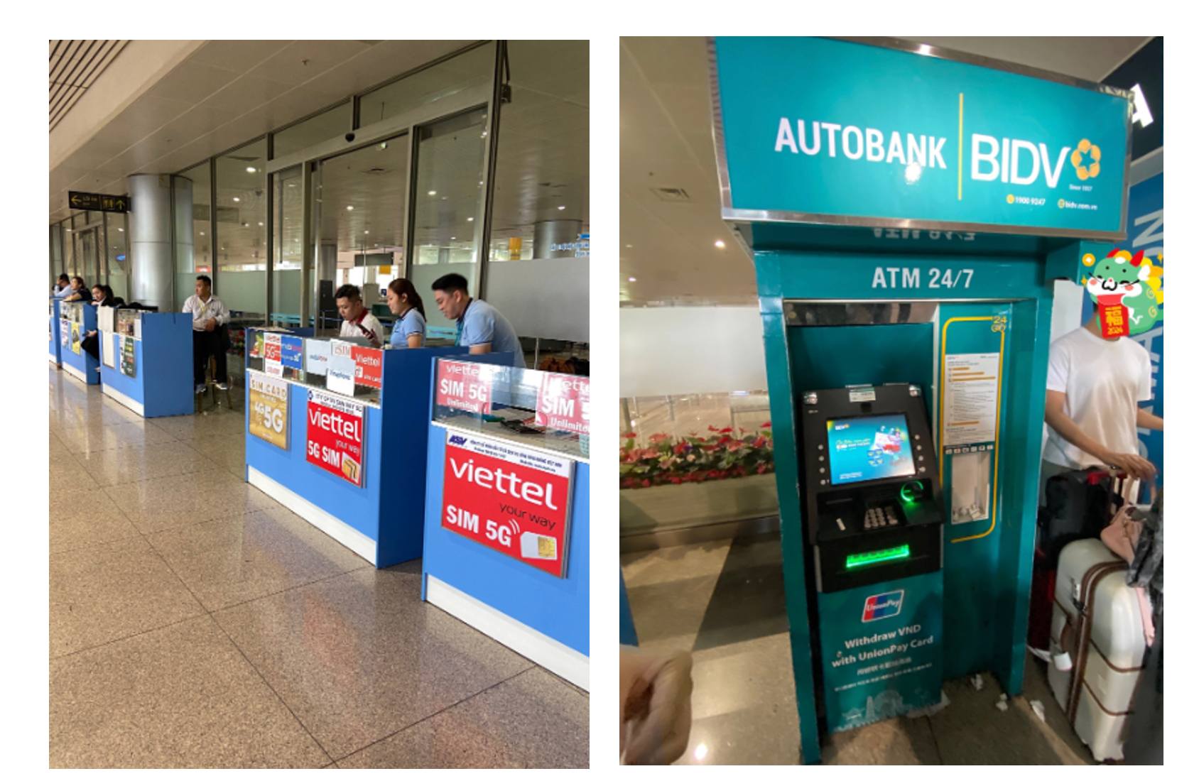 新山一機場 - 在機場購買 SIM 卡
