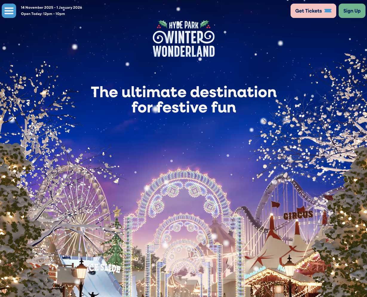 倫敦海德公園的冬日仙境