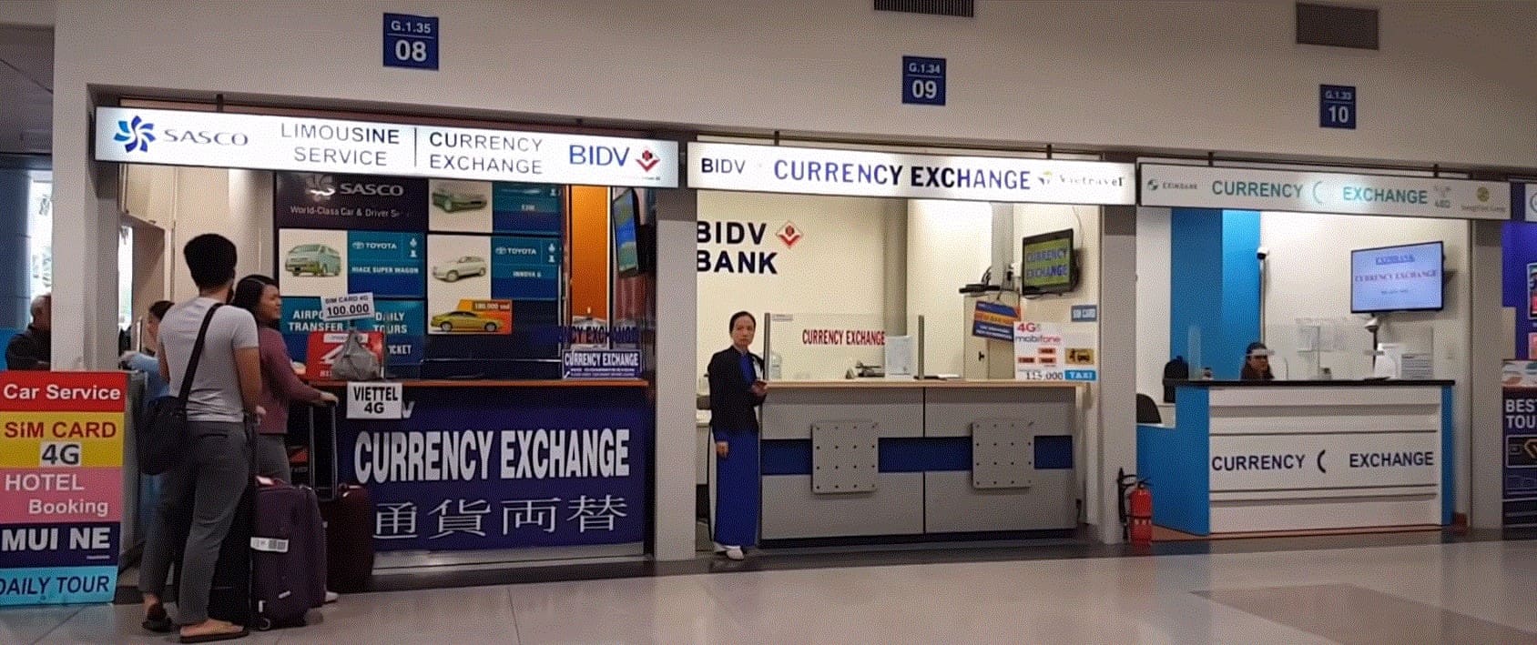 베트남 환전, 공항 환전