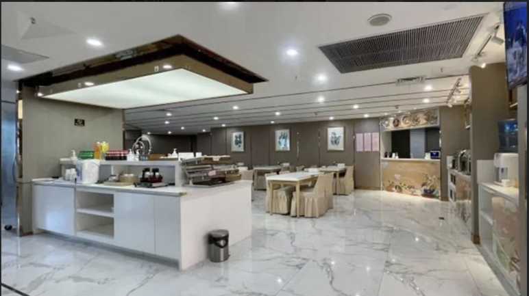 Eingangsbereich eienr Lounge am Flughafen Kunming