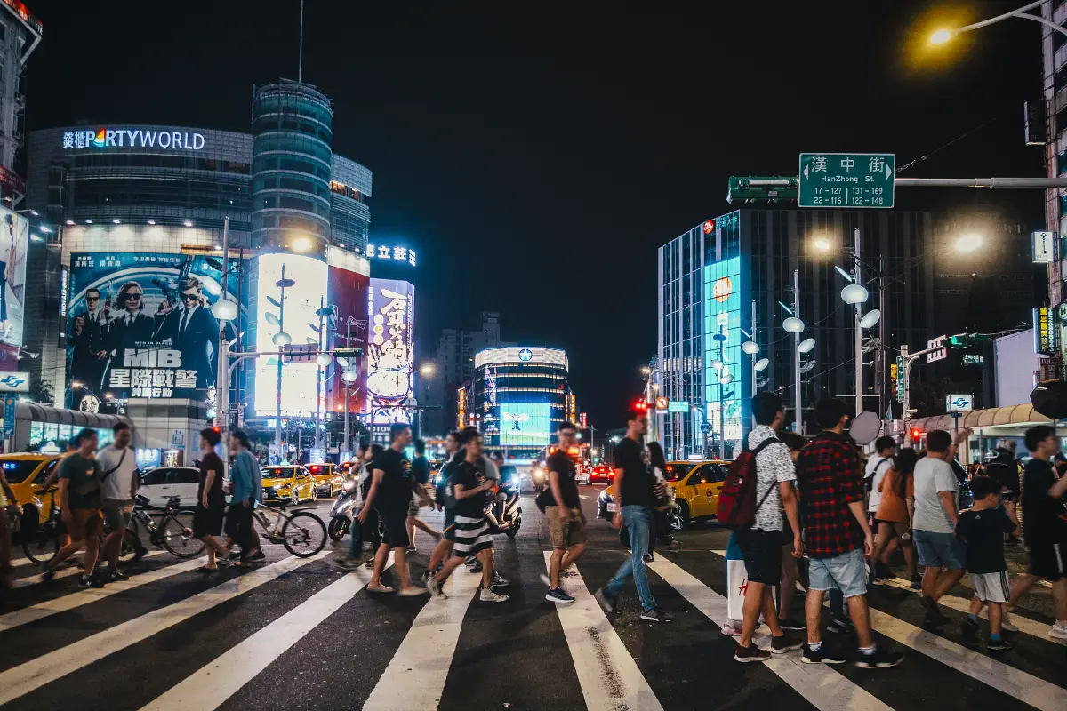 crossroad at Ximending