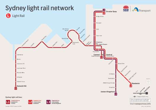 Sydney Light Rail Map