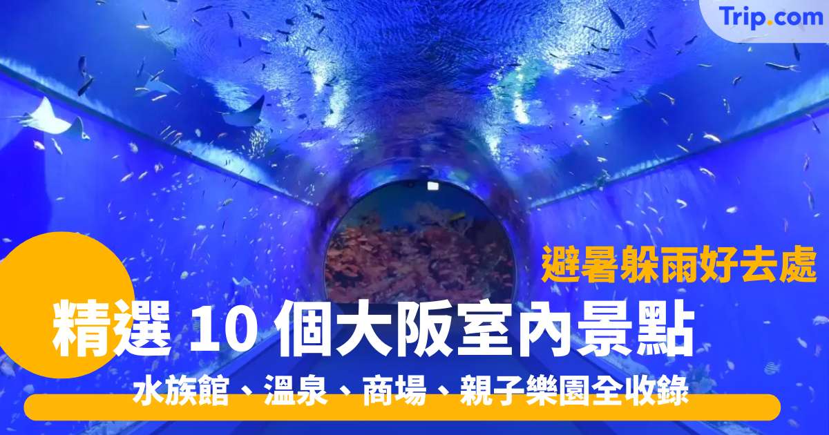 大阪 10 大必去室內景點 2026 避暑/雨天備案！水族館、溫泉、商場、親子樂園 | Trip.com