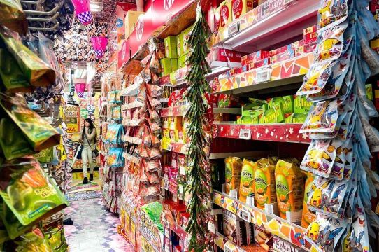 Japanese snacks, drinks, and fresh food inside a Donki Store