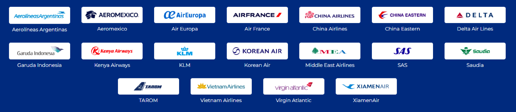 พันธมิตรของ Sky Team