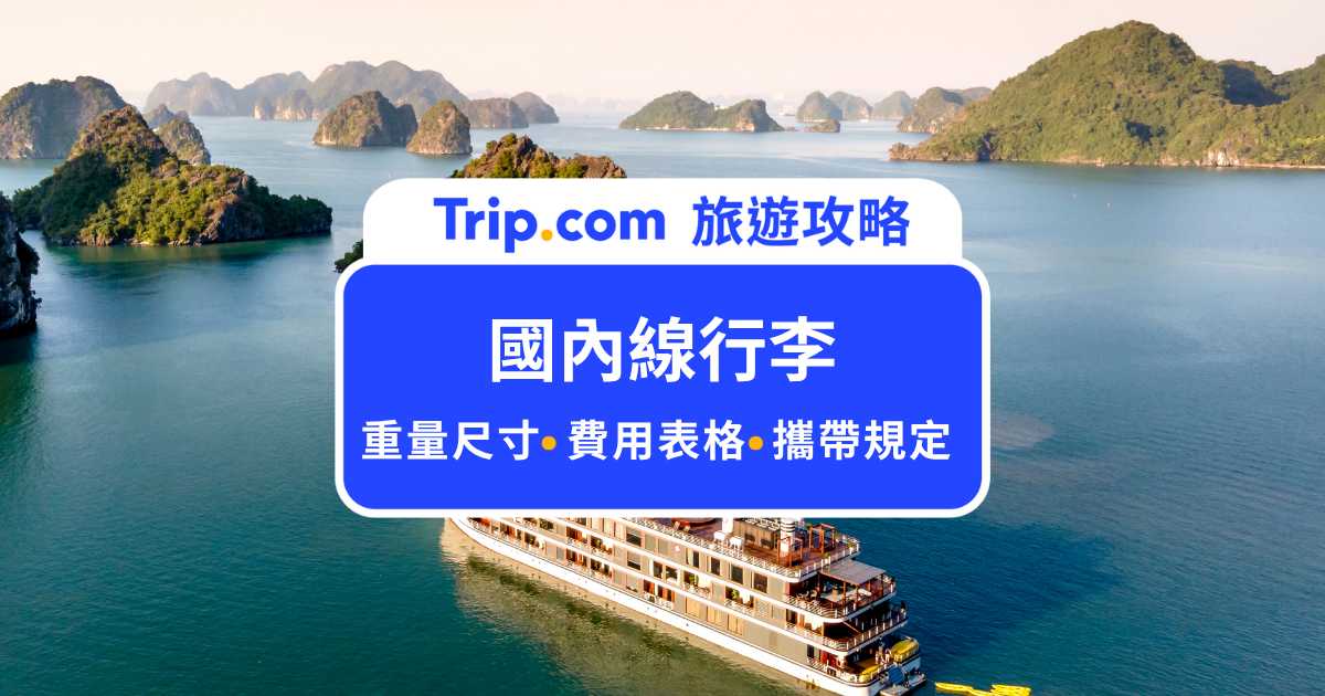 國內線行李知多少？行李重量尺寸、攜帶液體、行動電源規定、禁止攜帶物品總整理 | Trip.com