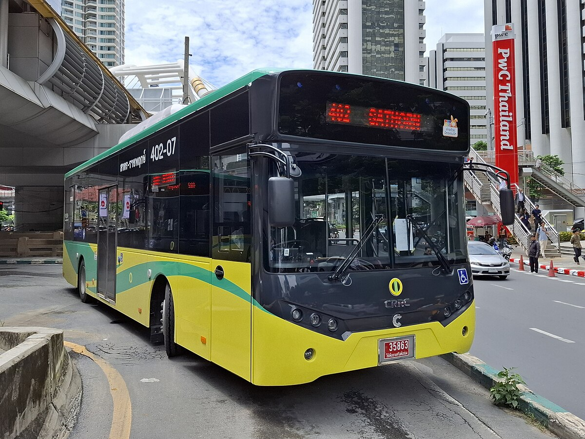 A local bus in Bangkok