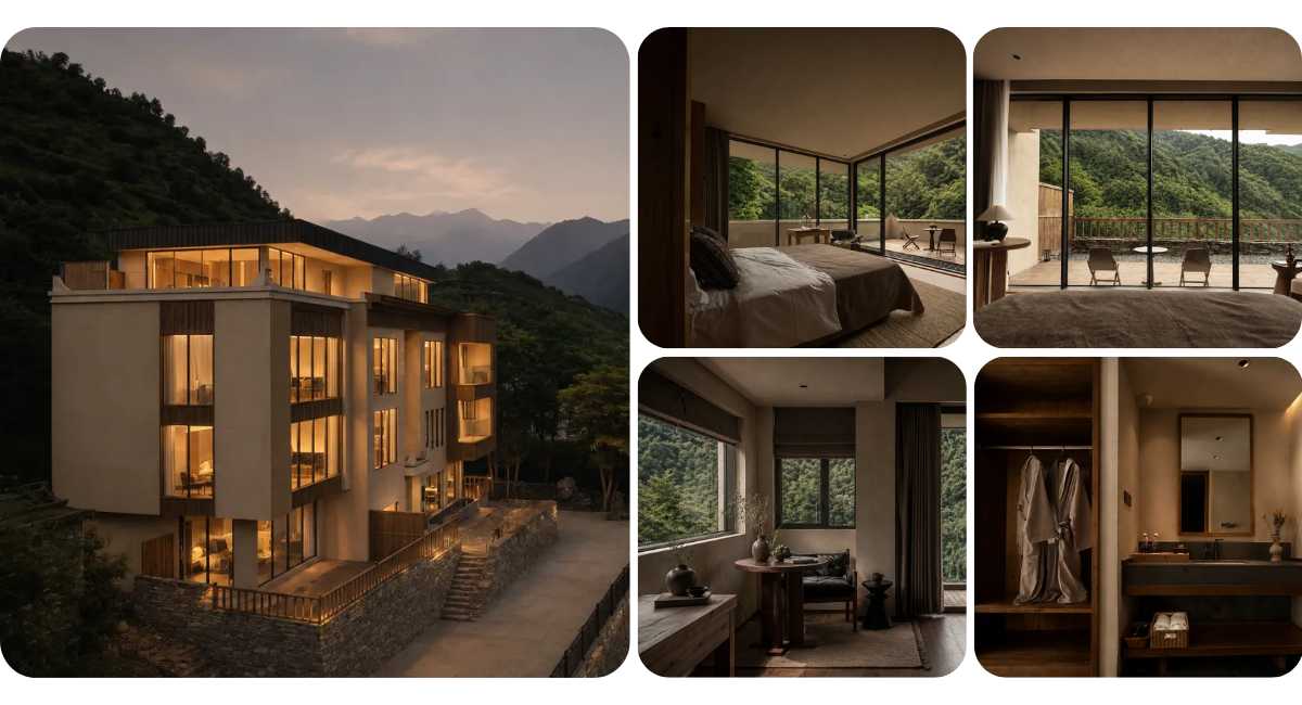 High-end private soup villa with starry sky and 24-hour free oxygen inhalation and floor heating