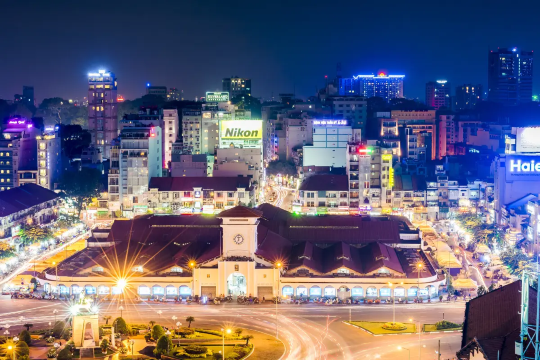 overview of Ben Thanh Market