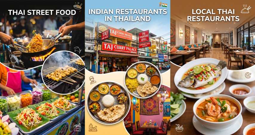 Thailand Holiday Local and Indian Food