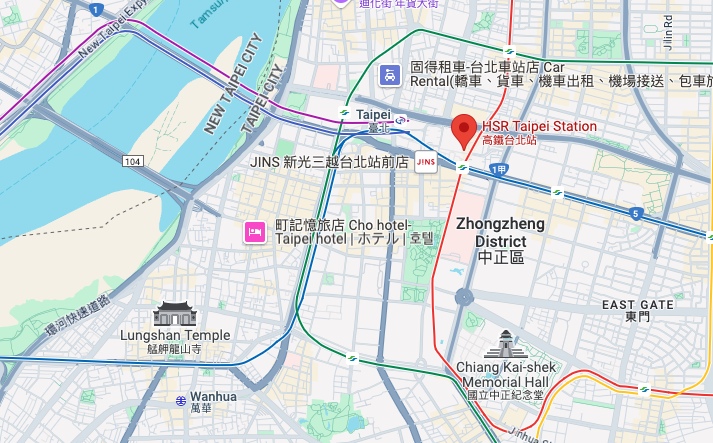 台北高鐵站 地圖