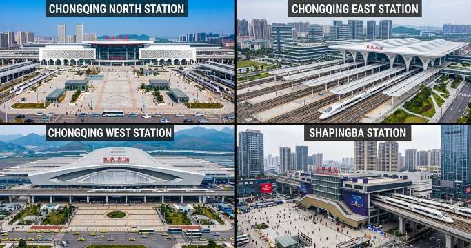 Chongqing Railway: 4 Passenger Hubs