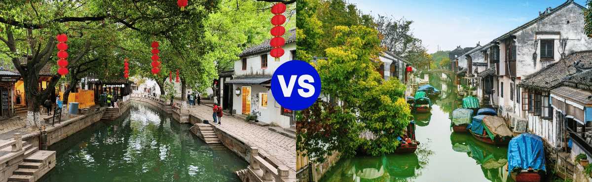 Vergleich von Tongli und Luzhi, traditionelle Wasserstädte in der Nähe von Shanghai