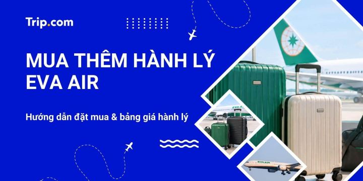 Mua thêm hành lý EVA Air 2026: Quy định, giá & cách mua | Trip.com
