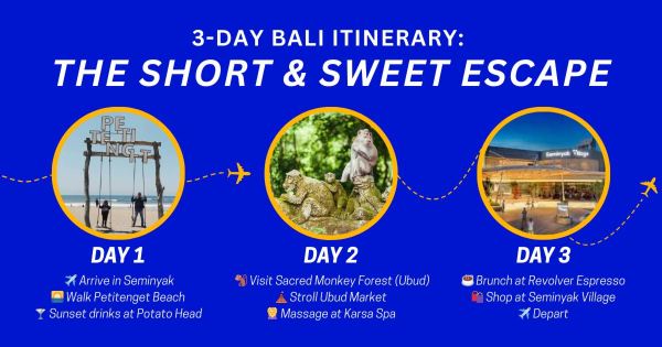 3-Day Bali Itinerary