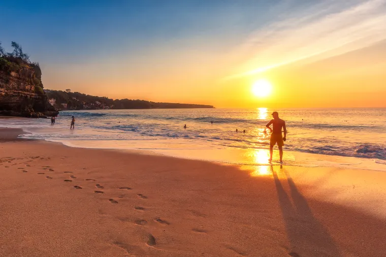 Sunset at Jimbaran Beach