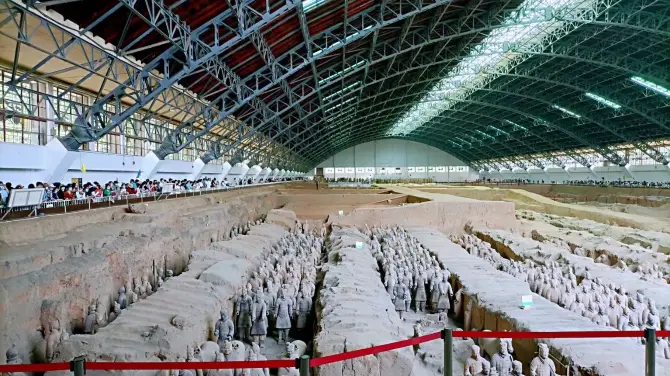 一號坑的軍陣場景