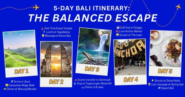 5-Day Bali Itinerary