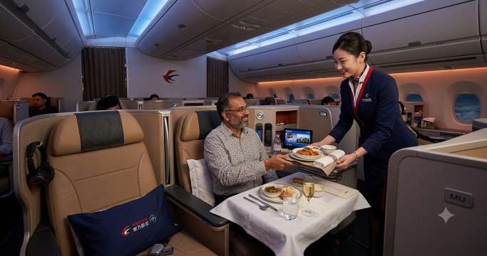 China Eastern Business Class Amenities & In-Flight Experience