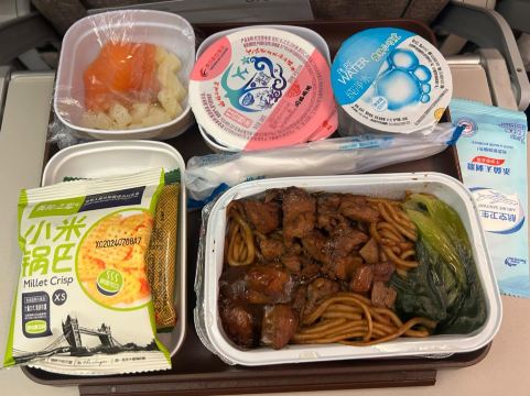 อาหารบน Air China