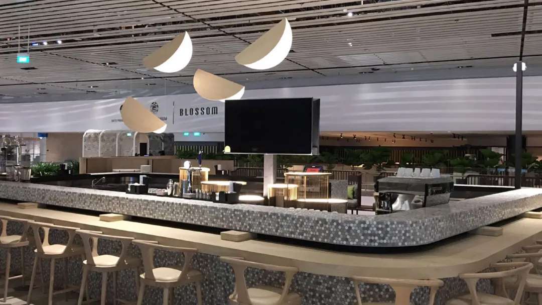 บาร์อาหารเลานจ์สนามบินสิงคโปร์